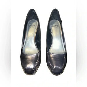 SM New York Silver Stiletto Heels, Prom, wedding, Special Occasions.